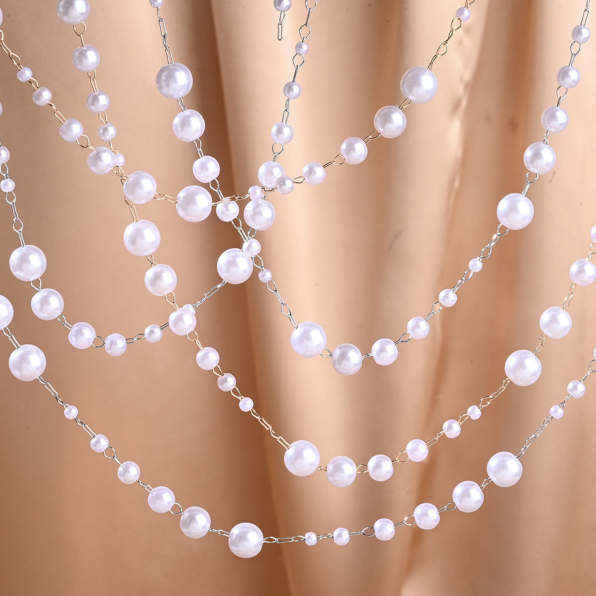 Imitation Pearl Strand Chain