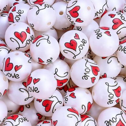 Acrylic LOVE Letter Beads