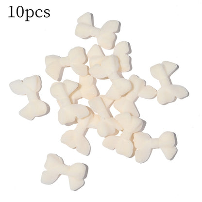 Resin Flocked Bowknot Beads