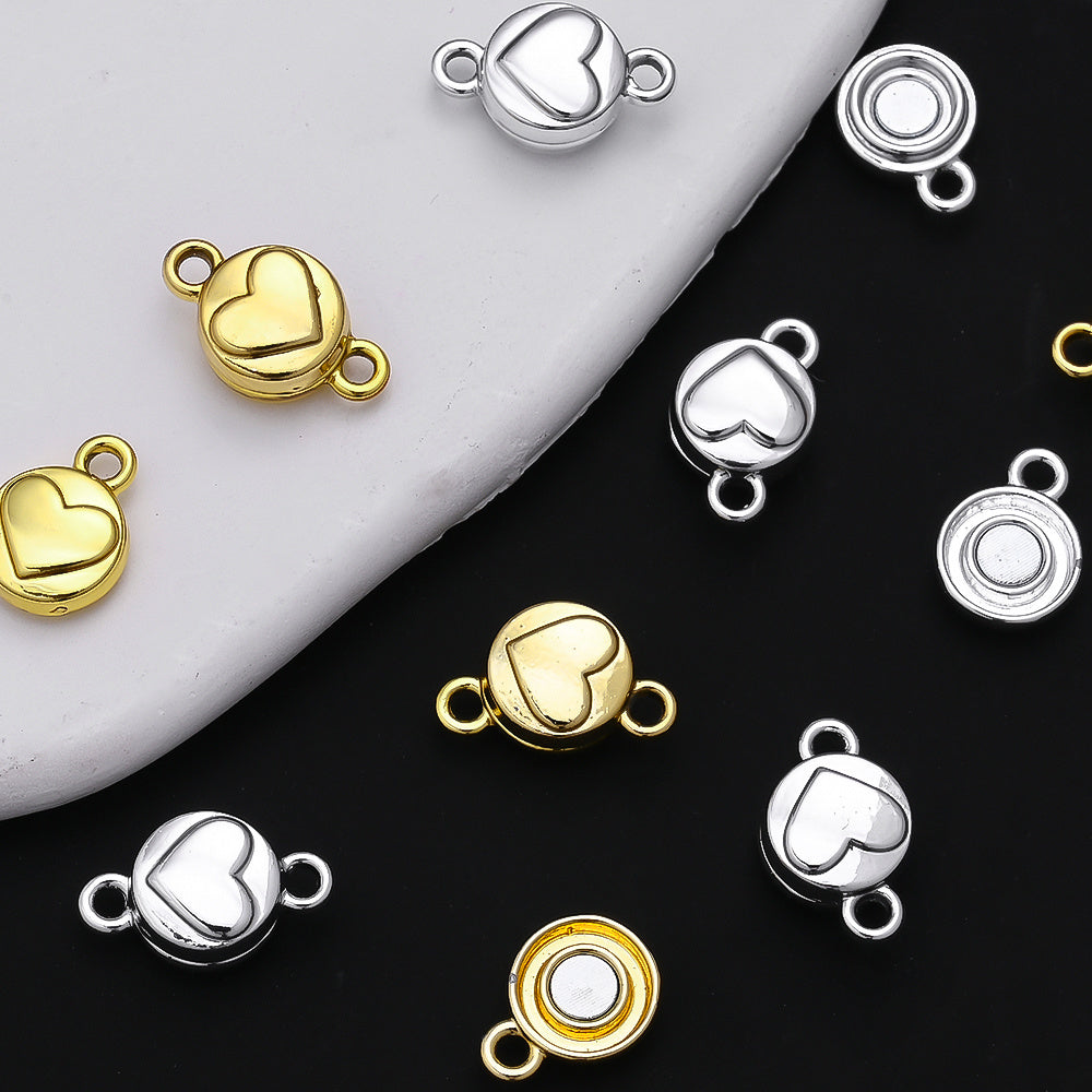 Heart Magnetic Clasp Connectors