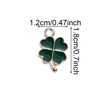Four-Leaf Clover Lucky Keychain Set