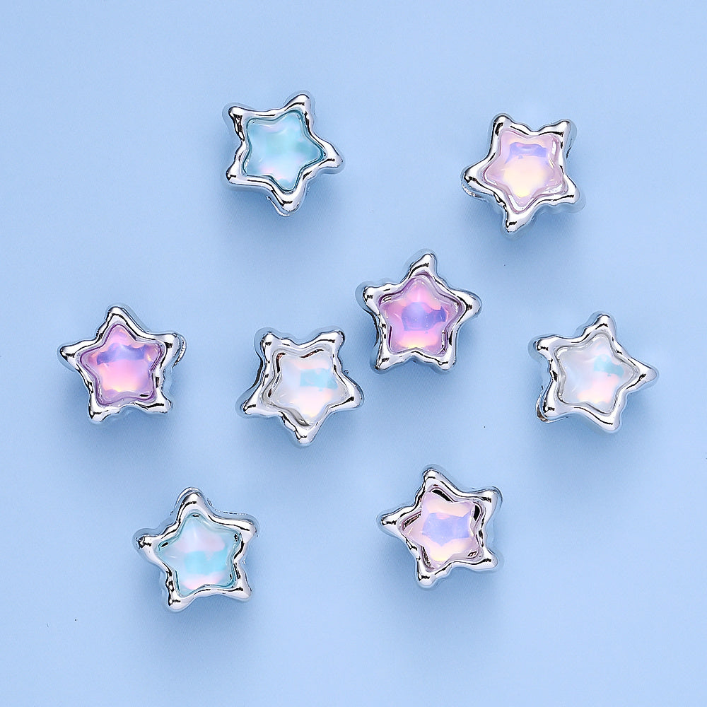 Pentagram Plastic Spacer Beads