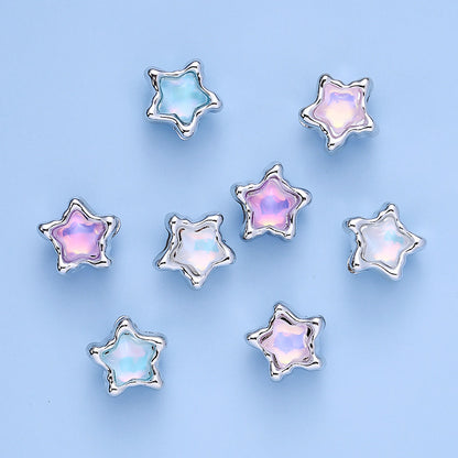 Pentagram Plastic Spacer Beads