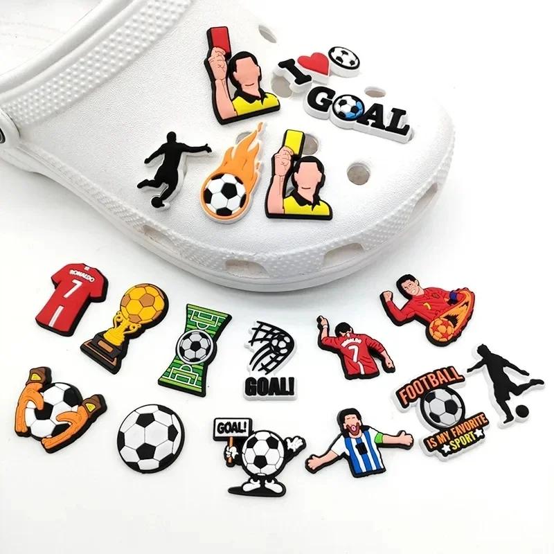 20/34-Piece PVC Soccer Shoe Charms