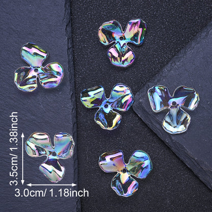 Transparent Plum Blossom Beads