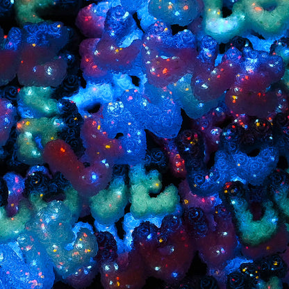 Glow LOVE Resin Letter Patches