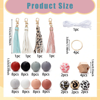 Mix Style Silicone Beads Set with Beading Pens