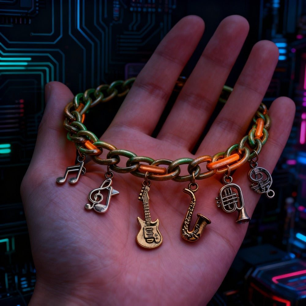 Musical Instrument Alloy Pendants
