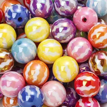 10PCS Watermelon Pattern Acrylic Bead Set