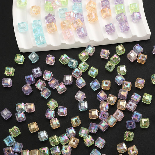 High Perspective Cube Acrylic Beads