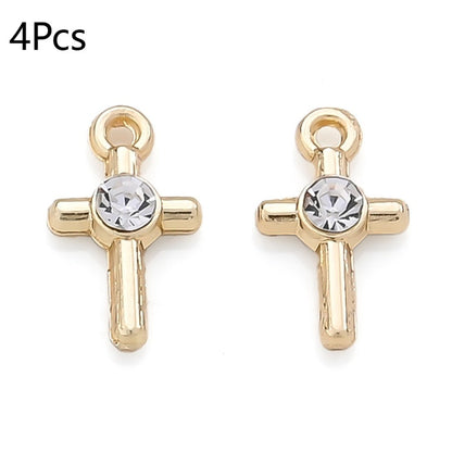 Rhinestone Cross Pendant Charms
