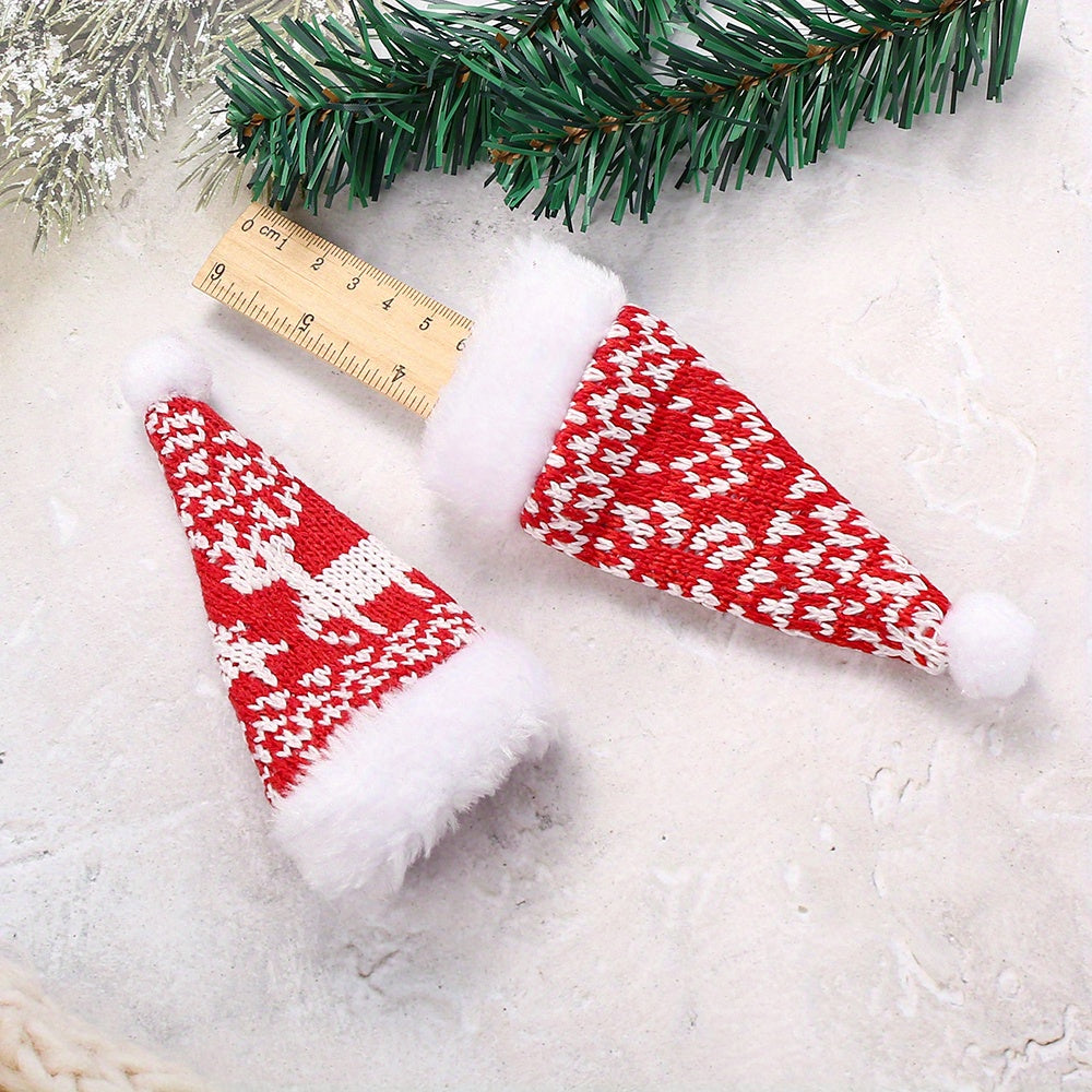 Christmas Knit Santa Hat Cutlery Holder