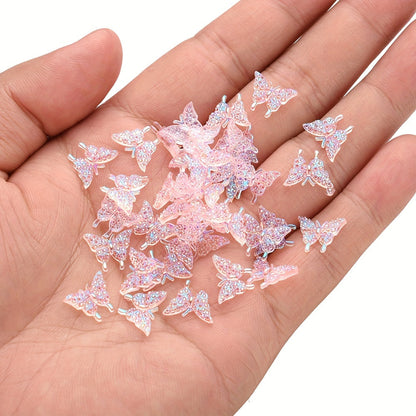 Mixed Glitter Acrylic Beads