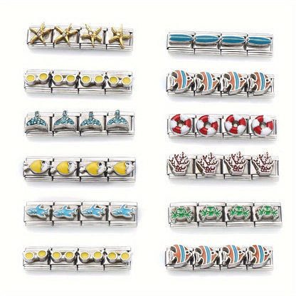 1PC Stainless Steel Modular Bracelet Link Set