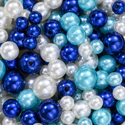 30g/bag 6/8/10mm Multicolor Imitation Pearl Acrylic Beads