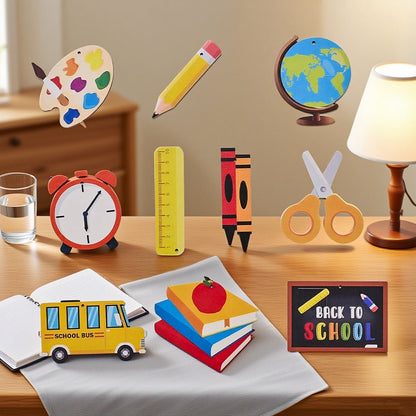 Back-to-School Wooden Hanging Ornaments