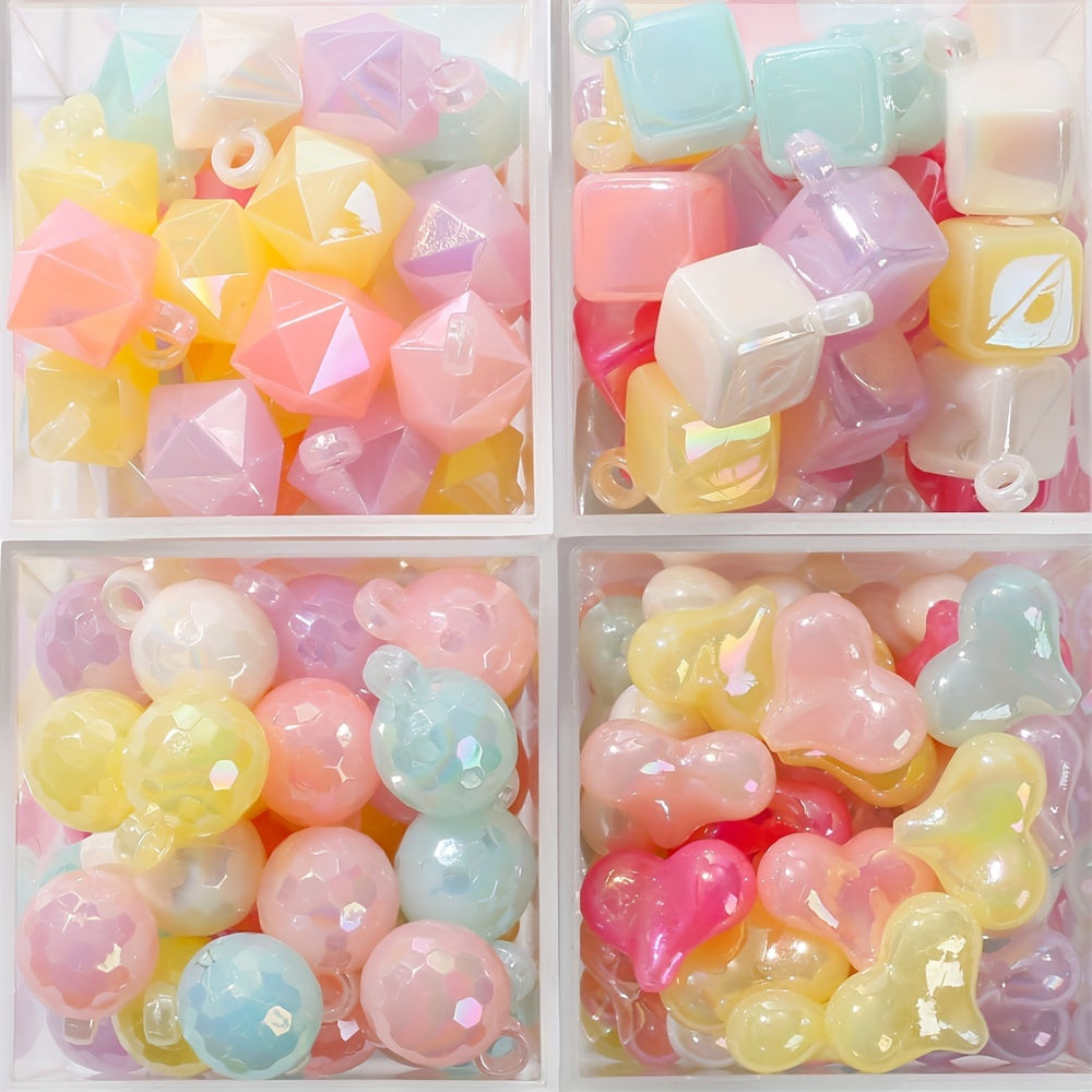 Acrylic AB Candy Color Irregular Beads