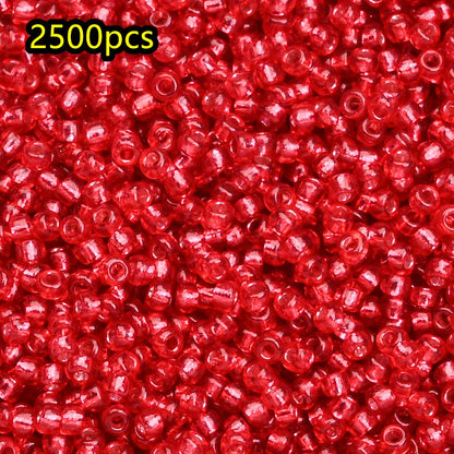 2500pcs/set 1.5mm Shiny Glass Seed Beads