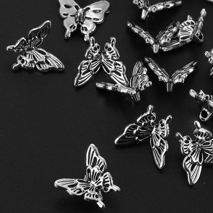 20pcs 14x15mm Alloy Butterfly Spacer Beads