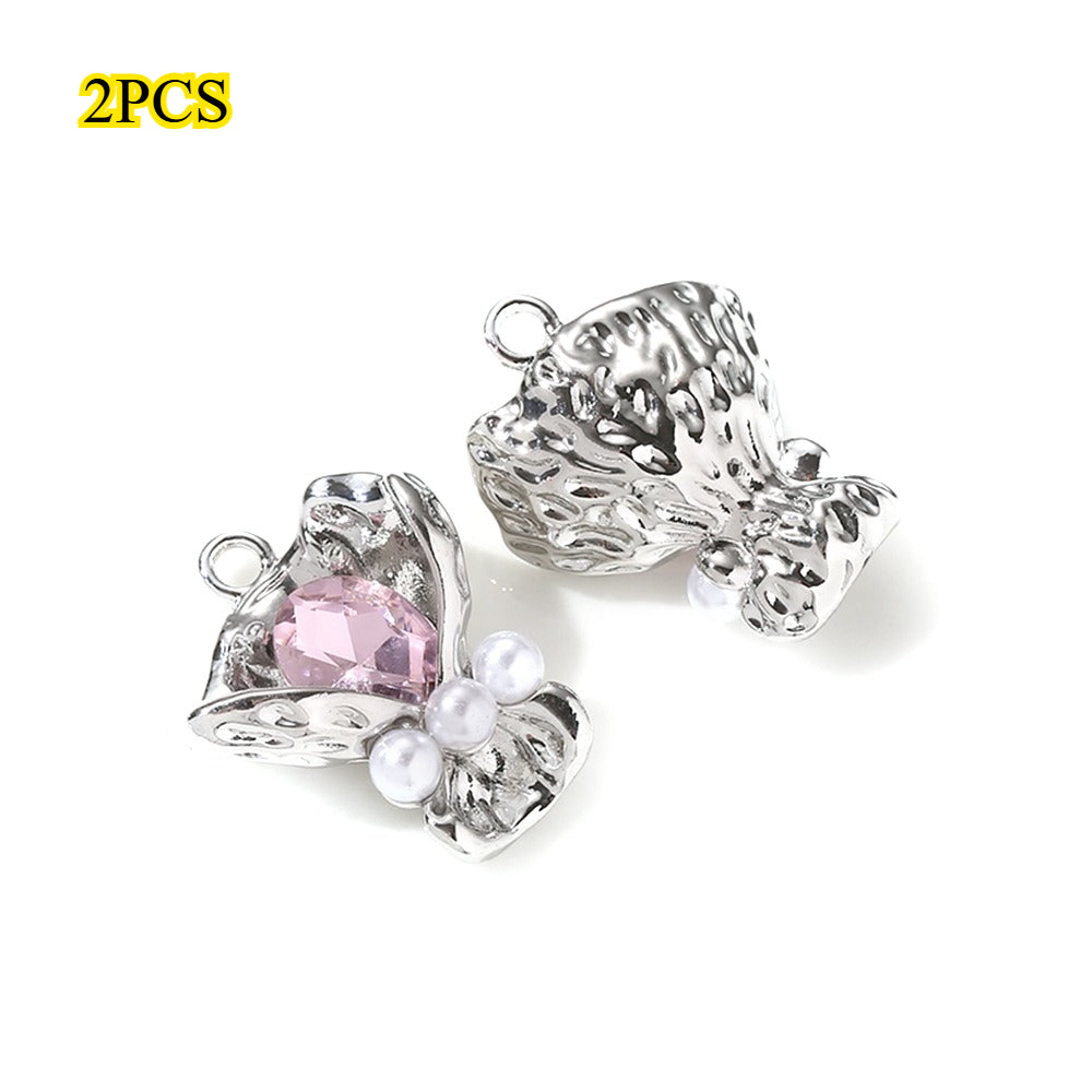 Bouquet Rhinestone Alloy Pendants