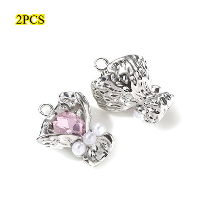 Bouquet Rhinestone Alloy Pendants
