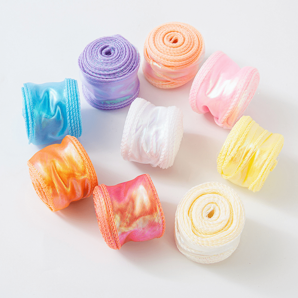 10-Yard 4 cm Iridescent Fishtail Organza Ribbon