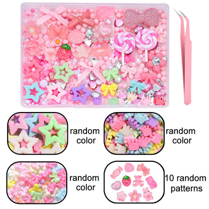 Pink Series Resin Patch Decorative Craft Set