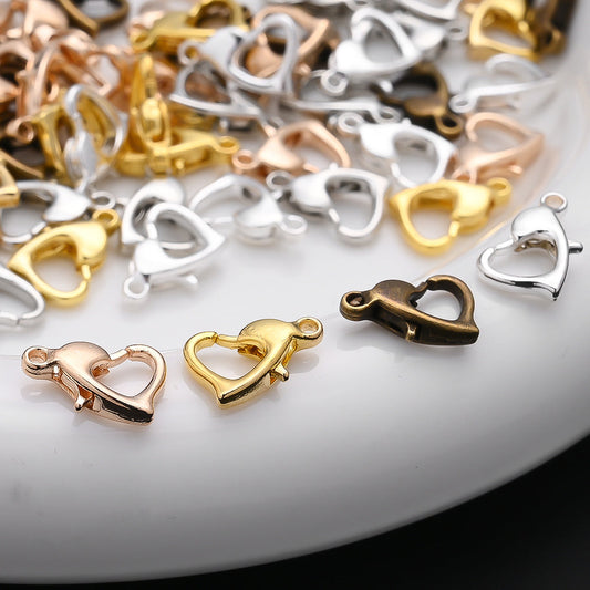 Heart Alloy Lobster Clasps