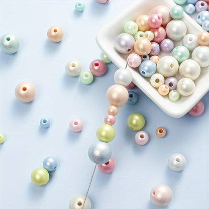 Macaron Acrylic Round Beads