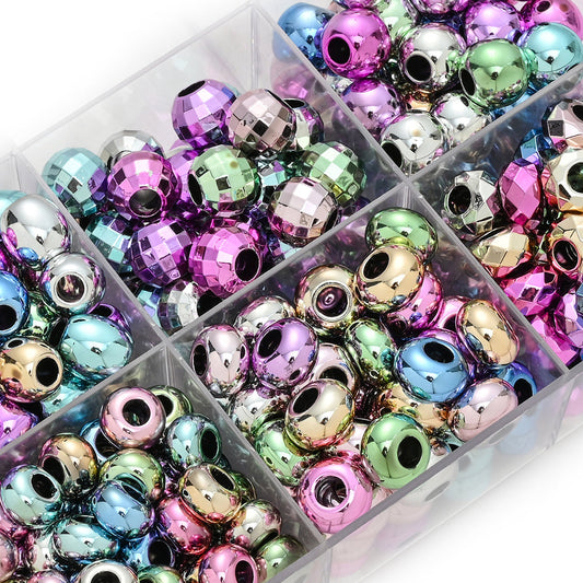 Acrylic Faceted Disco Ball Beads