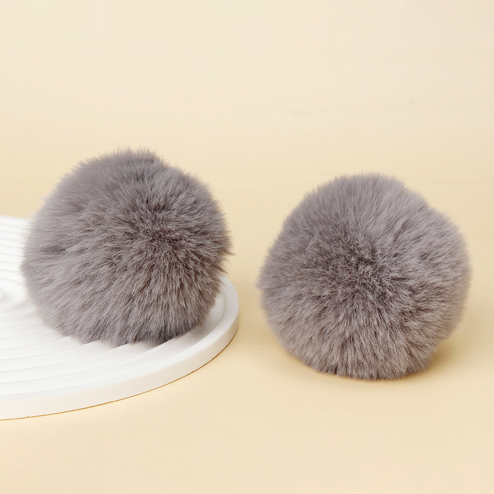 Fashion Multicolored Faux Rabbit Fur Plush Balls