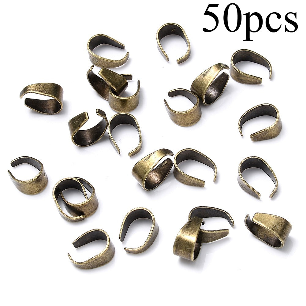 50-Piece Mini Seed Clasps for Jewelry Making