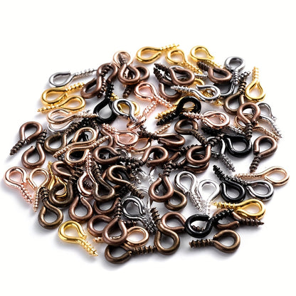 200PCS Mini Threaded Goat Eye Beads for DIY Jewelry
