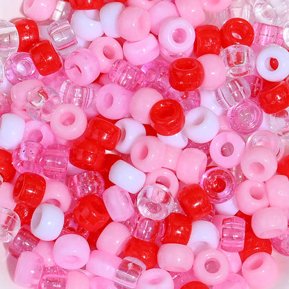 Pink Acrylic Pony Beads