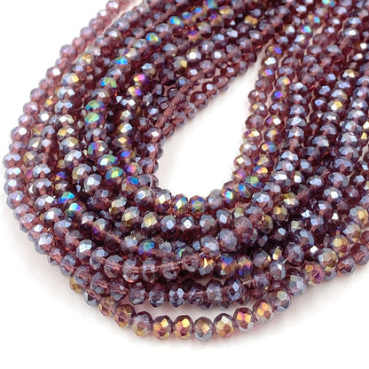 10mm Colored Cylindrical Glass Spacer Beads