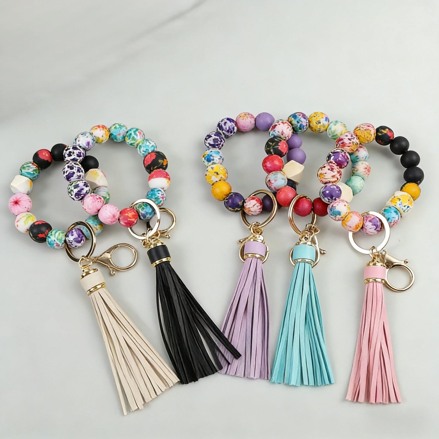 Vibrant Silicone Focal Beads Set