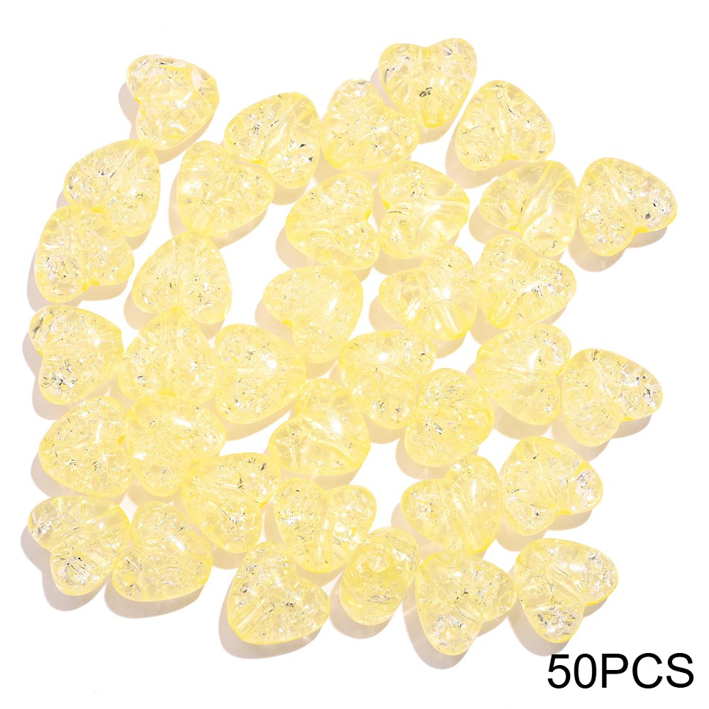 Acrylic Popped Crystal Love Beads
