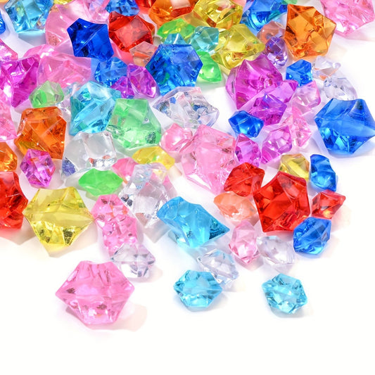 Transparent Irregular Acrylic Beads