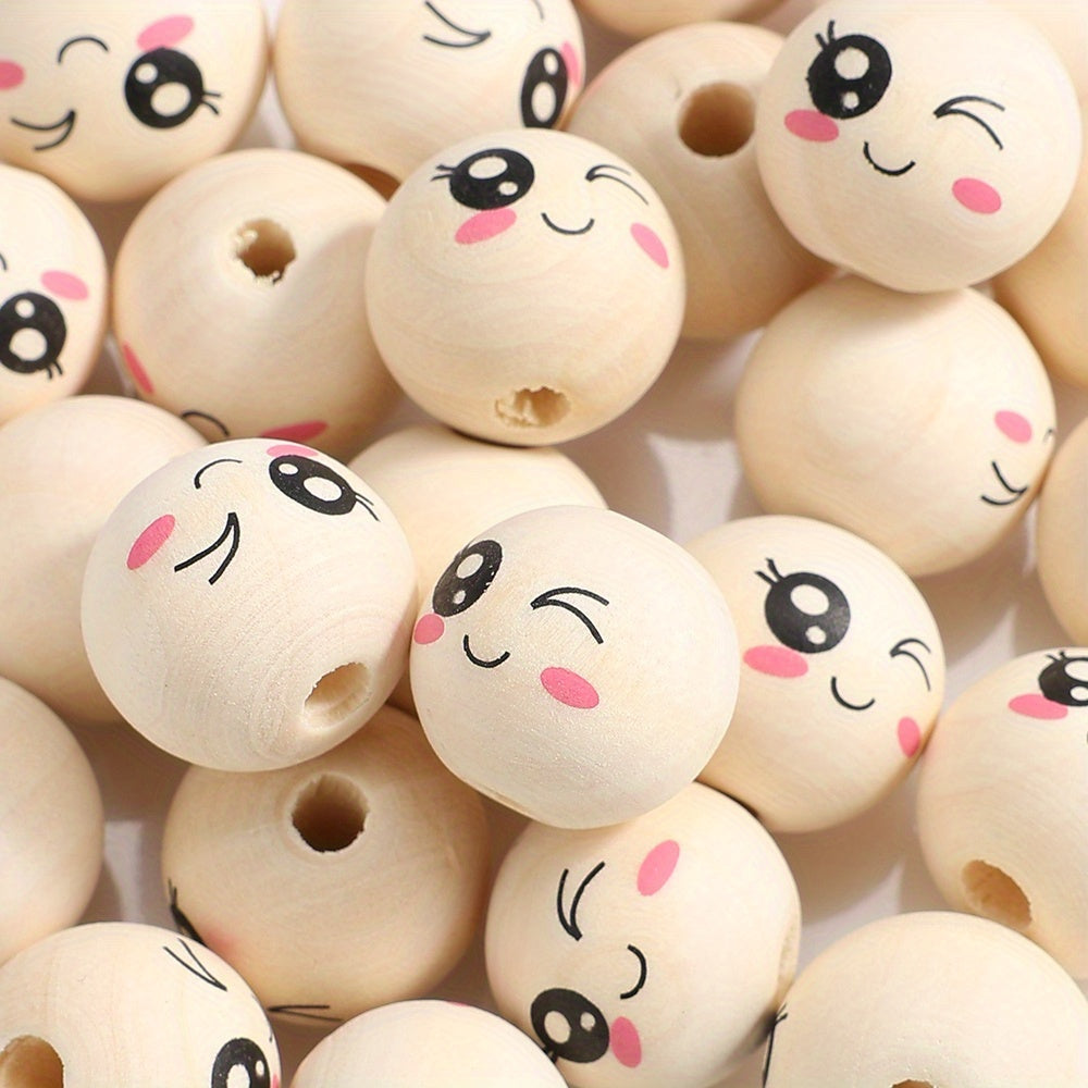 Expression Wooden Spacer Beads