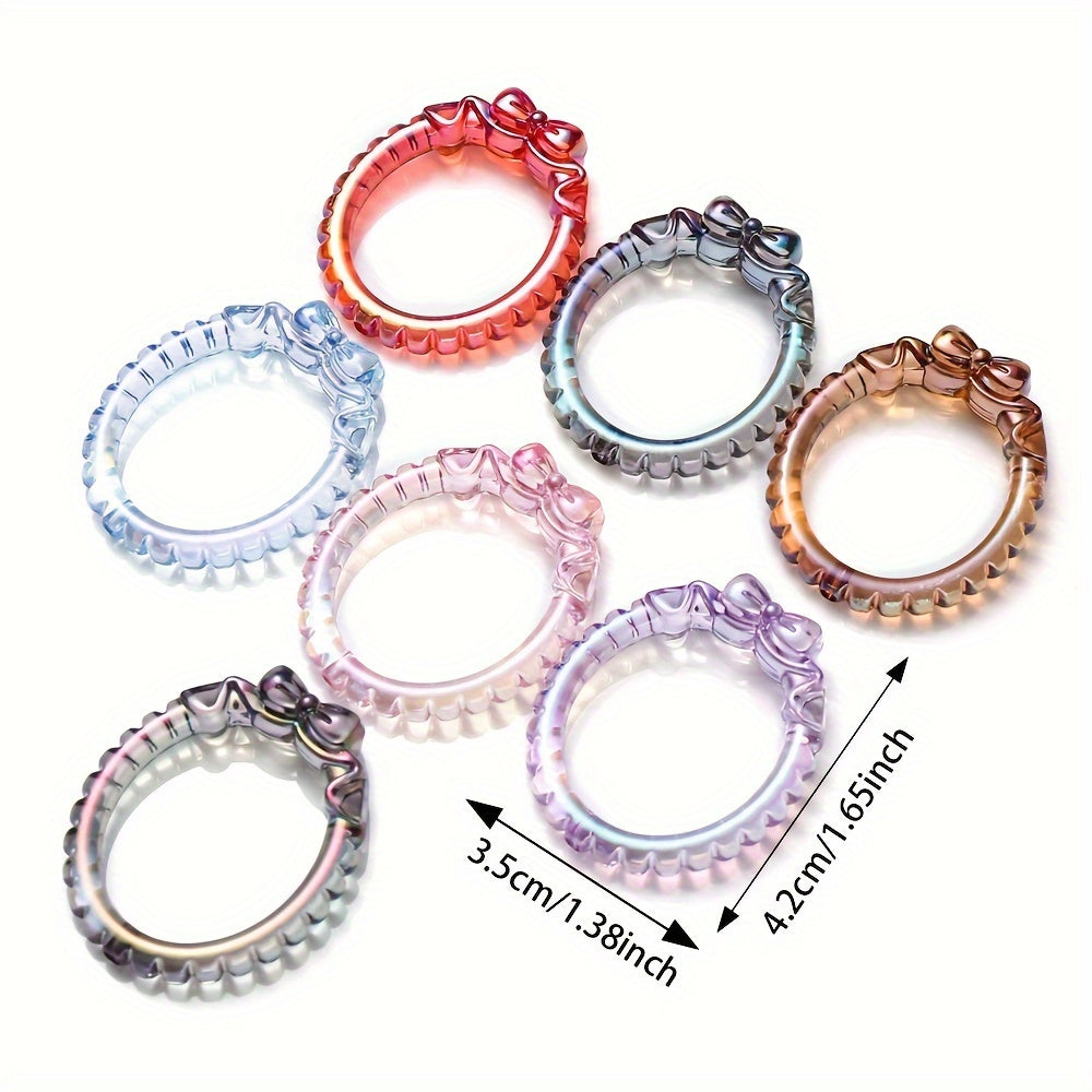 Wave Line Hollow Resin Beads