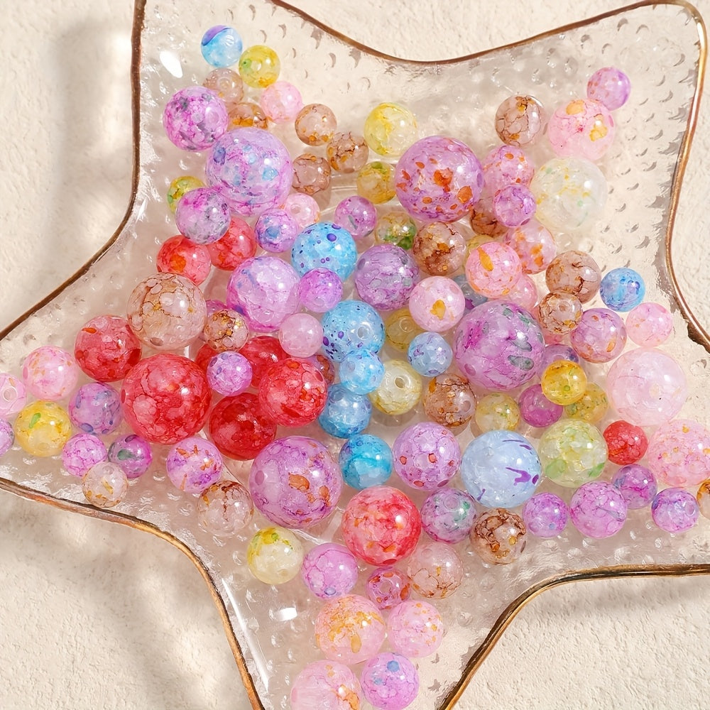 Colorful Dot Acrylic Bubble Beads