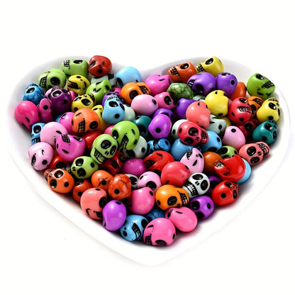 Halloween Skull Acrylic Beads