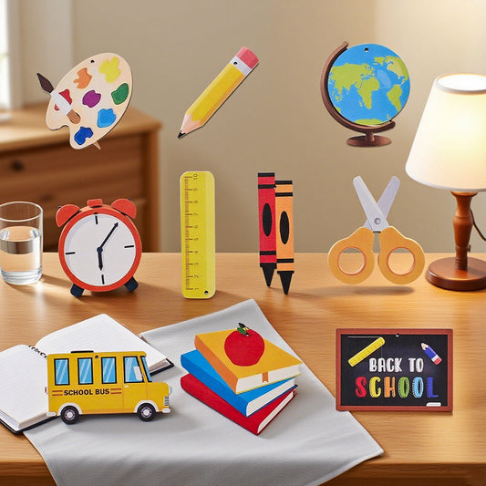 Back-to-School Wooden Hanging Ornaments