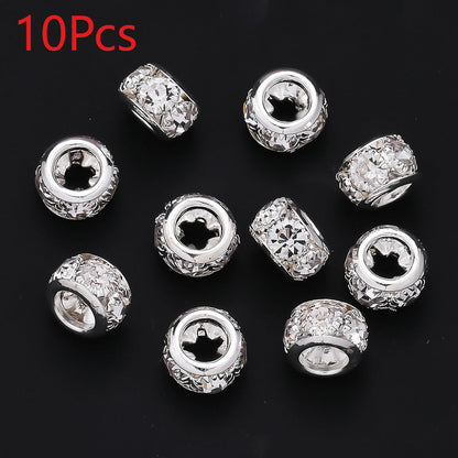 Retro Large Hole Barrel Beads