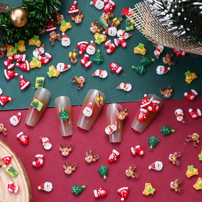 Christmas Resin Flatback Embellishments