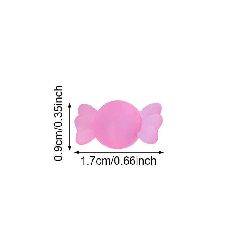 100pcs 8x17mm Candy-Shaped Acrylic Beads