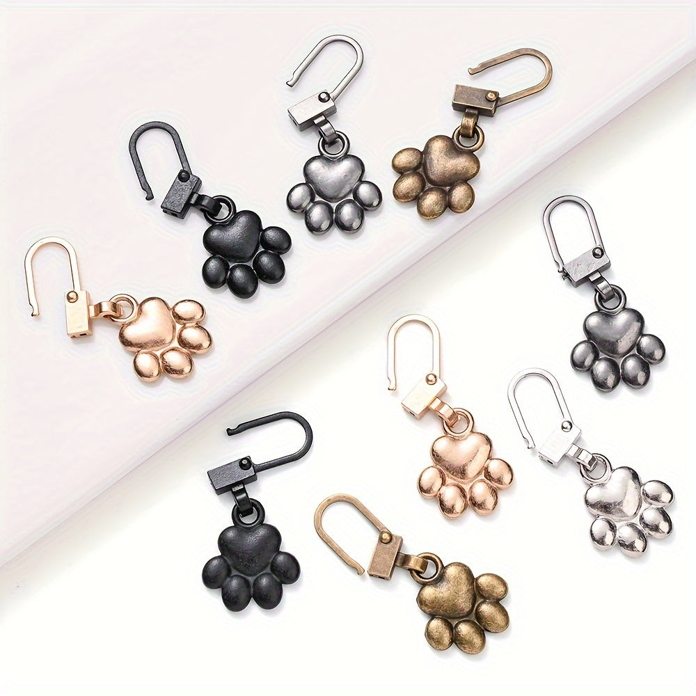 Dog Paw Zipper Slider Puller Set