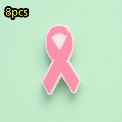 Cancer Awareness Ribbon Focal Beads