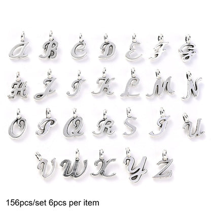 A-Z Alloy Letter Pendant Charms