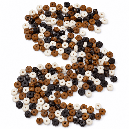 Natural Wooden Disc Beads